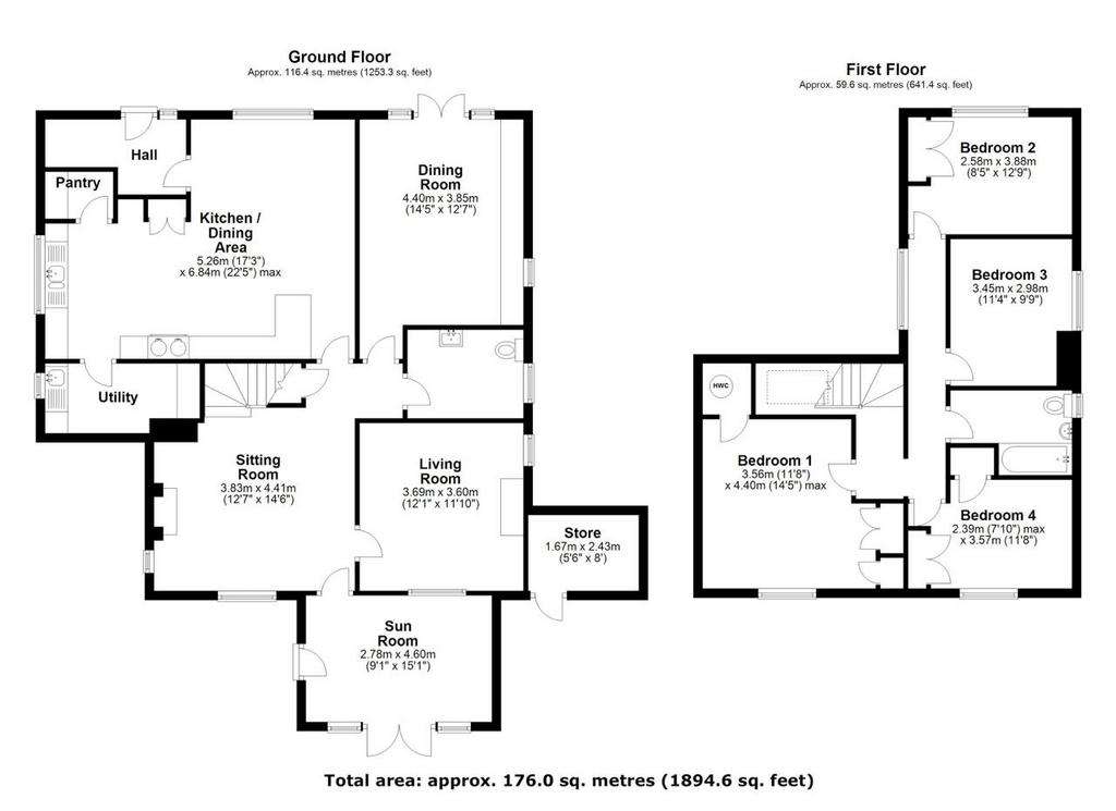 4 bedroom detached house for sale - floorplan