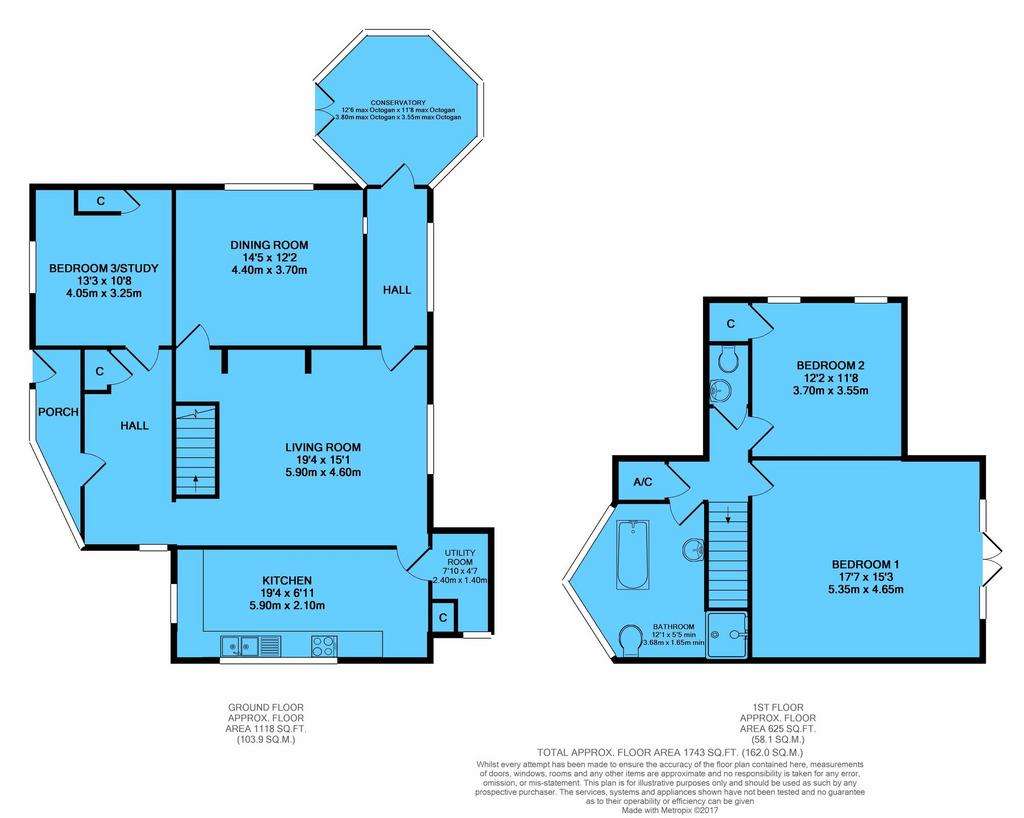 3 bedroom cottage for sale - floorplan