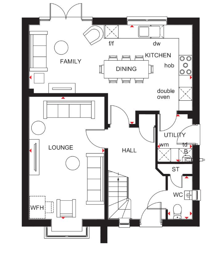 4 bedroom detached house for sale - floorplan