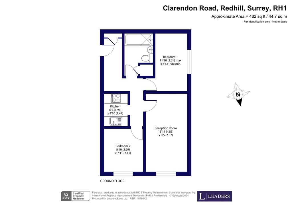 2 bedroom flat for sale - floorplan