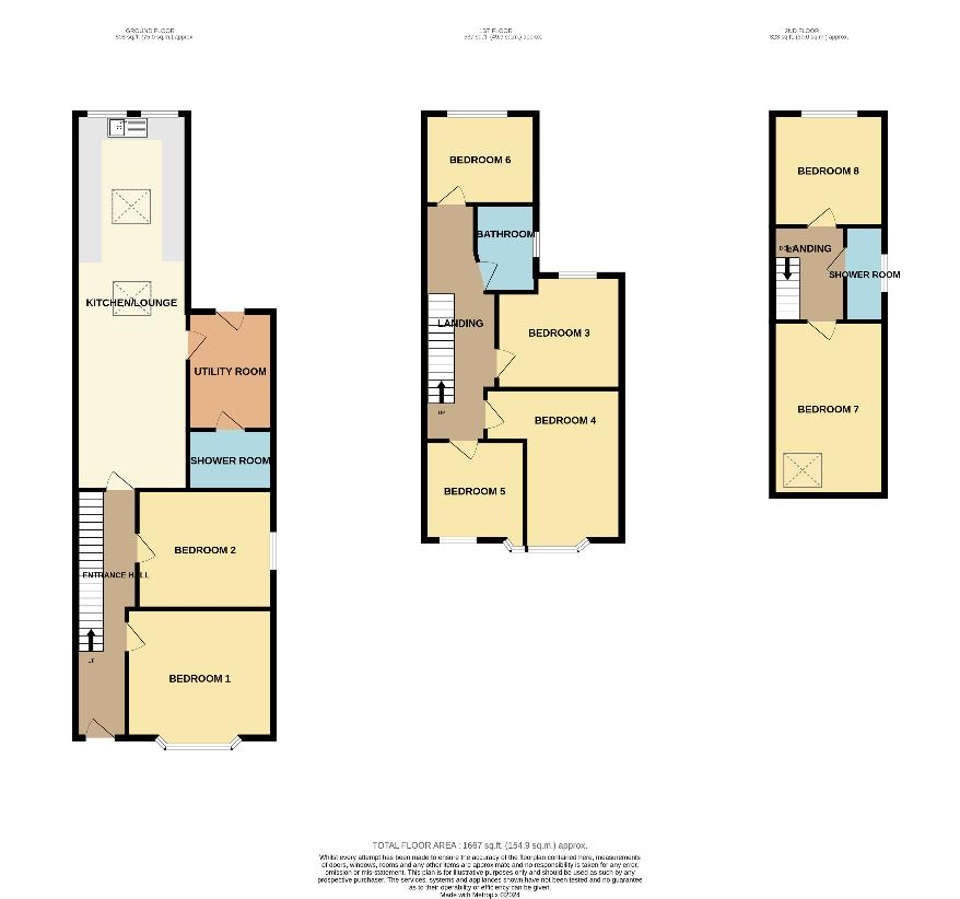 8 bedroom property for sale - floorplan