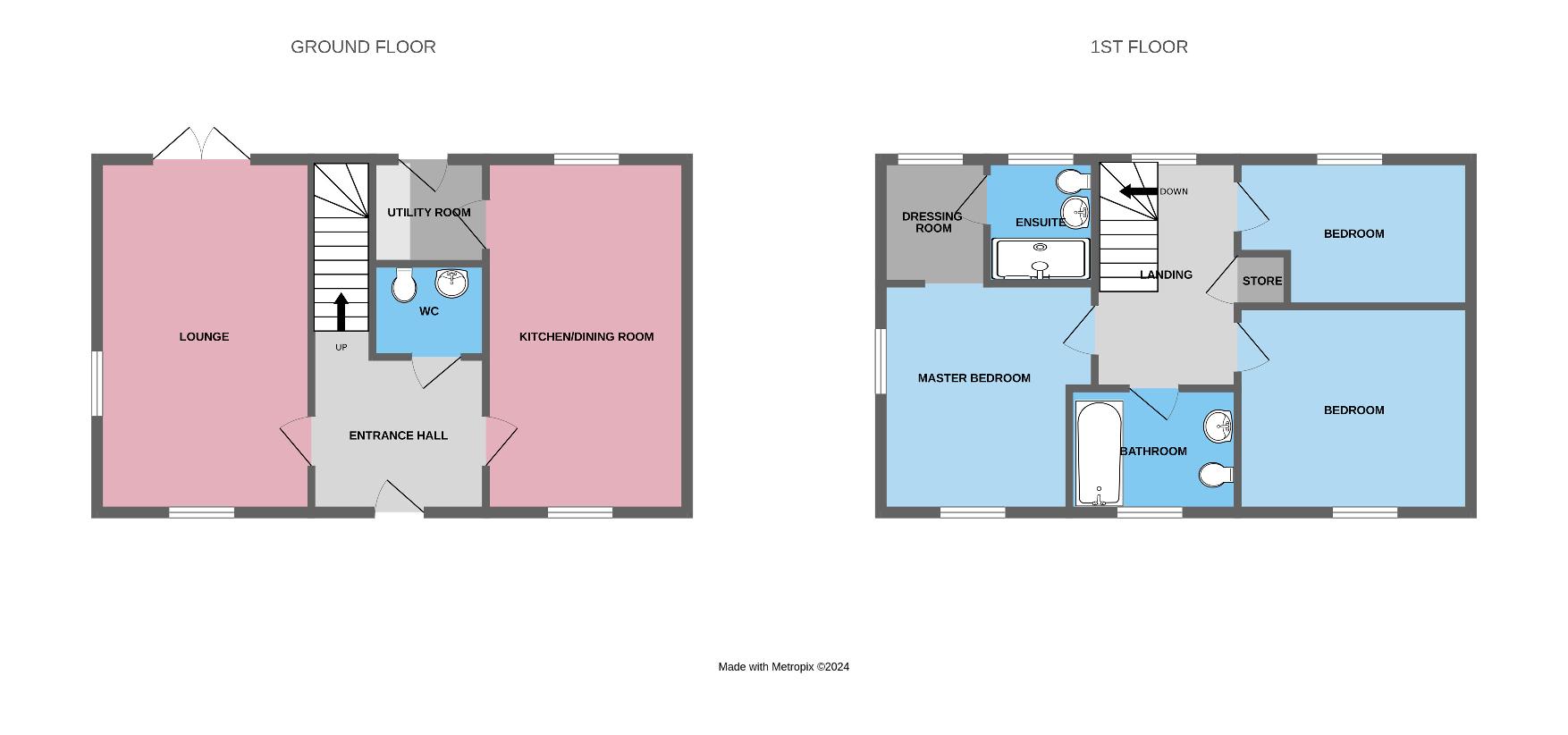 3 bedroom property for sale - floorplan