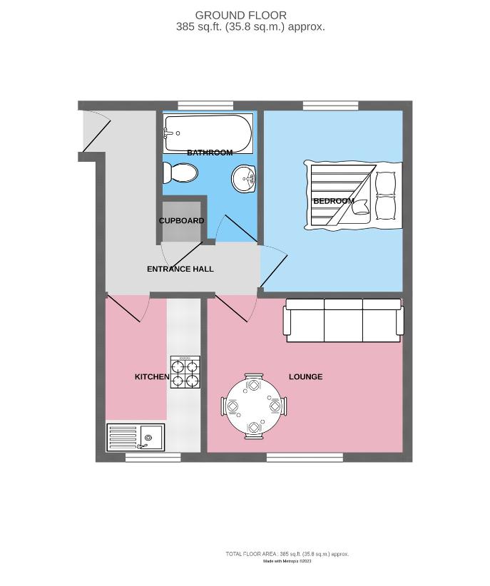 1 bedroom flat for sale - floorplan