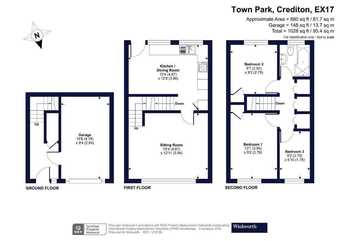 3 bedroom property for sale - floorplan