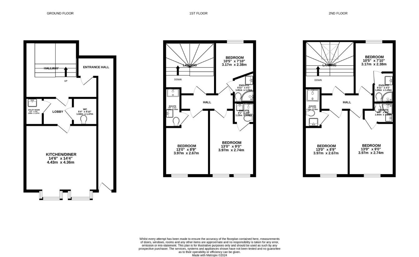 7 bedroom town house for sale - floorplan