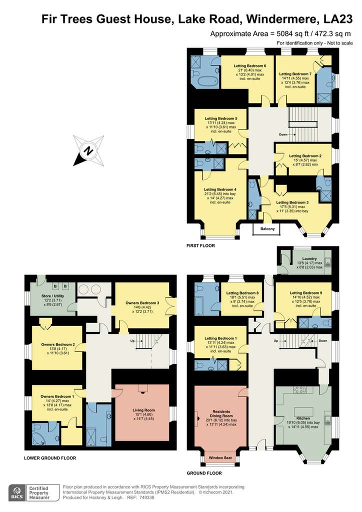 12 bedroom guest house for sale - floorplan