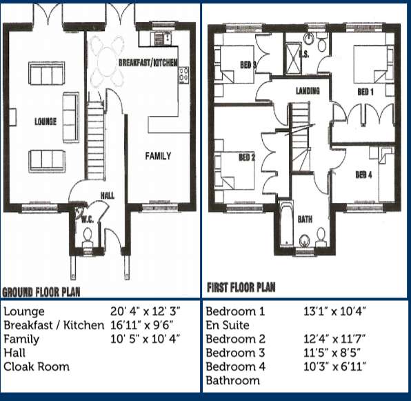 4 bedroom house for sale - floorplan