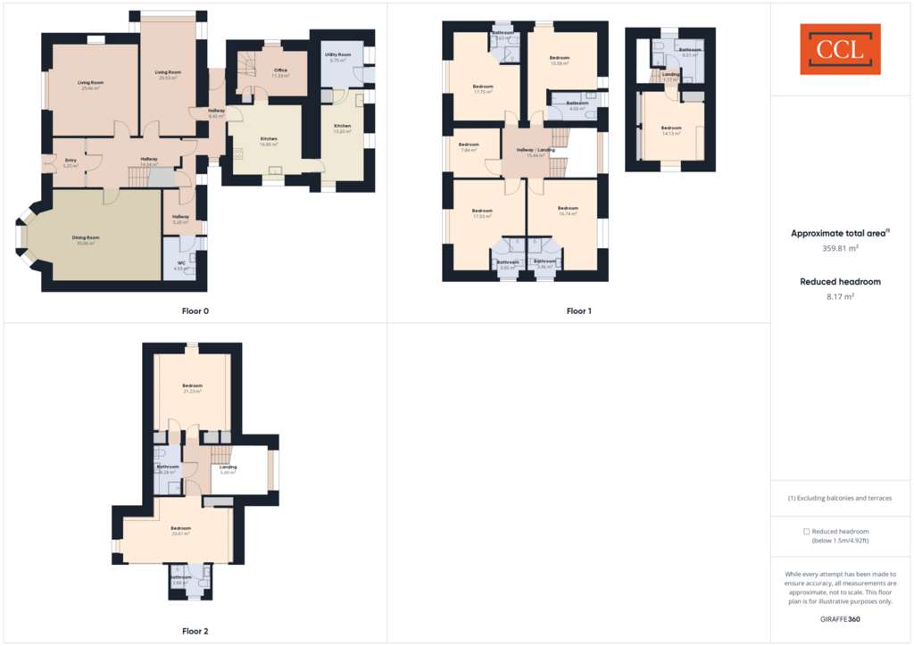 6 bedroom guest house for sale - floorplan
