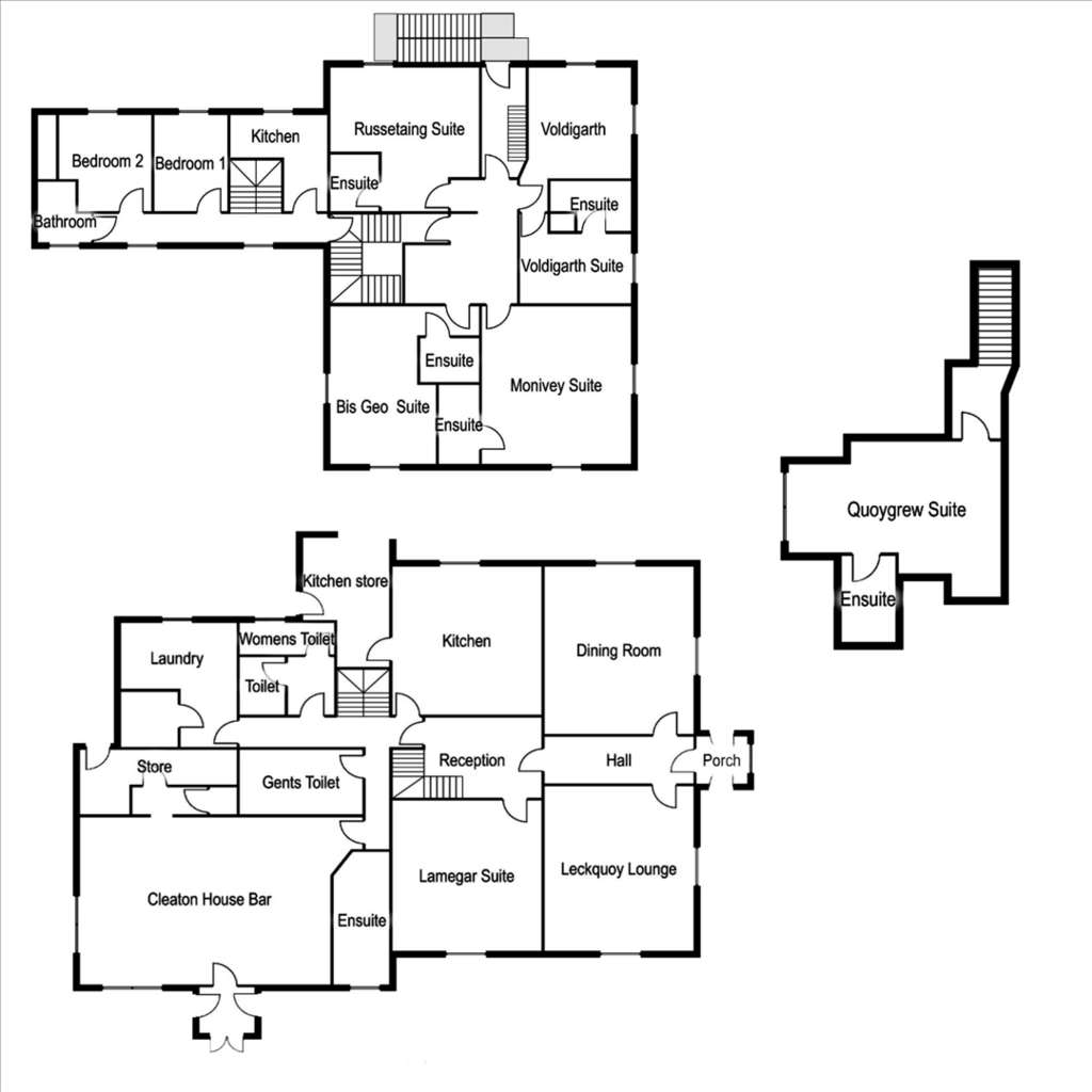 8 bedroom manor house for sale - floorplan