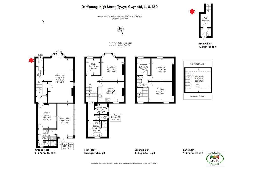 4 bedroom mixed use for sale - floorplan