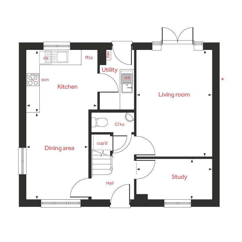 4 bedroom detached house for sale - floorplan