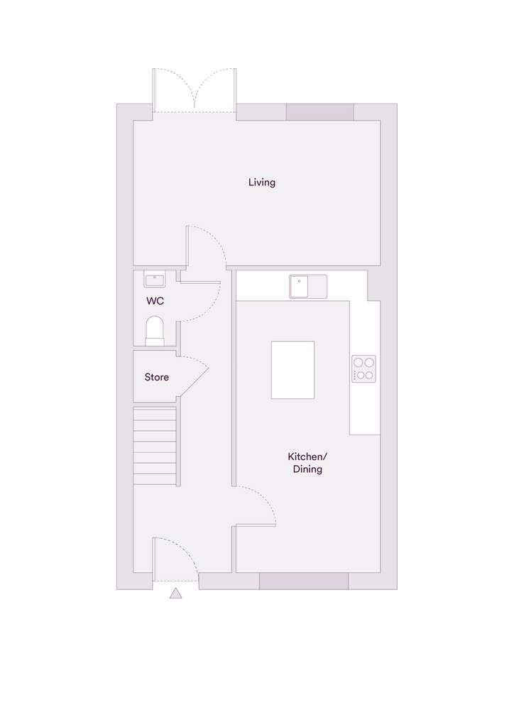 3 bedroom semi-detached house for sale - floorplan