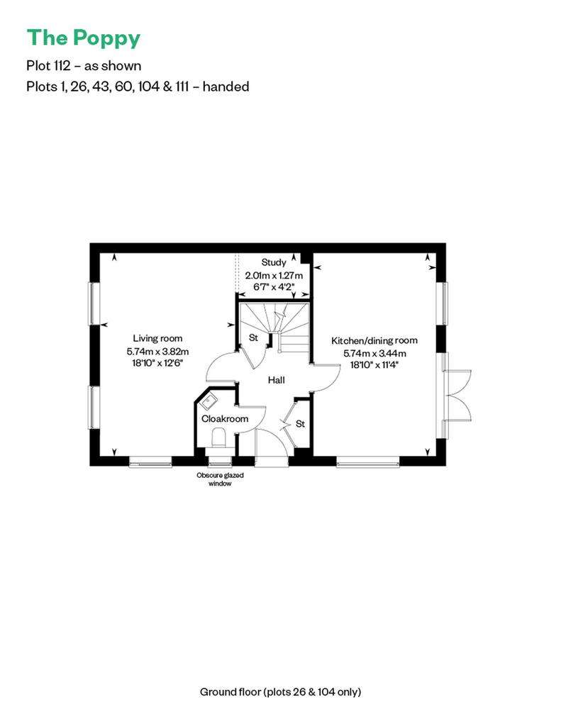 3 bedroom end of terrace house for sale - floorplan