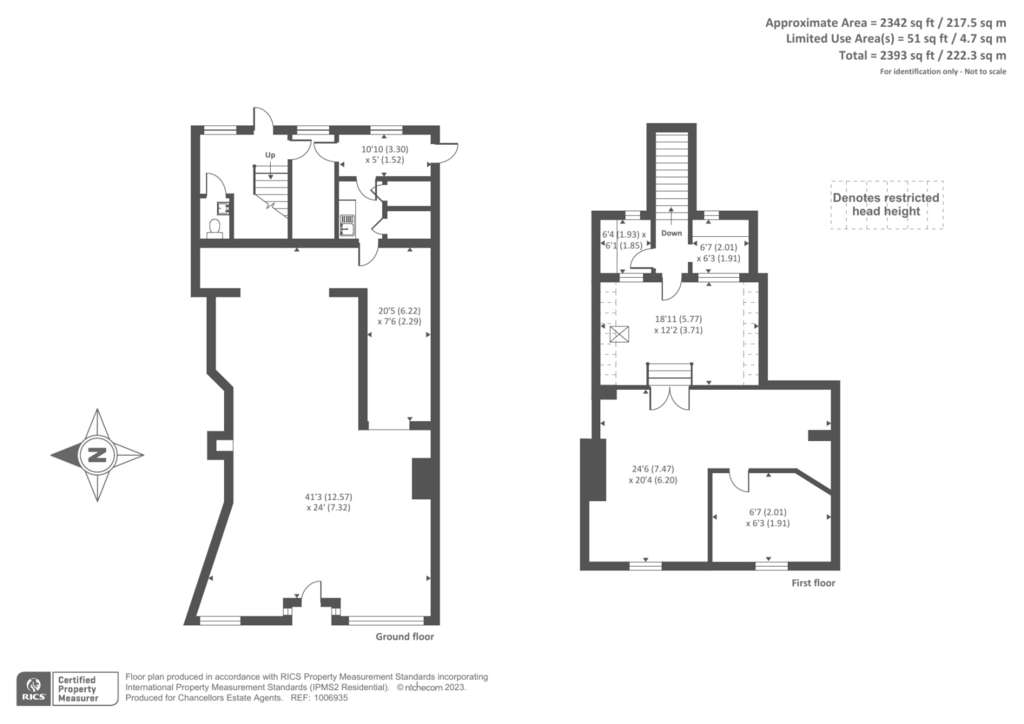 1 bedroom mixed use for sale - floorplan