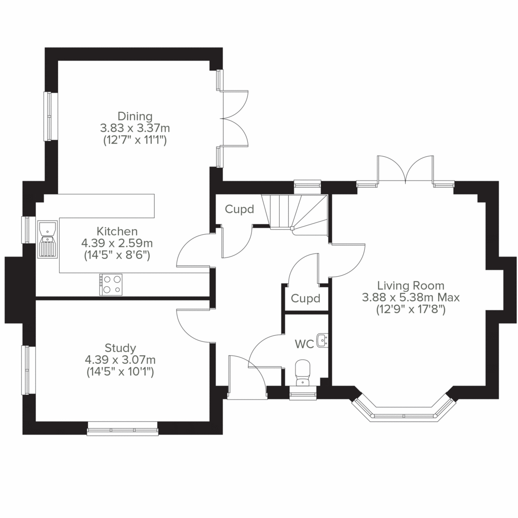 4 bedroom detached house for sale - floorplan