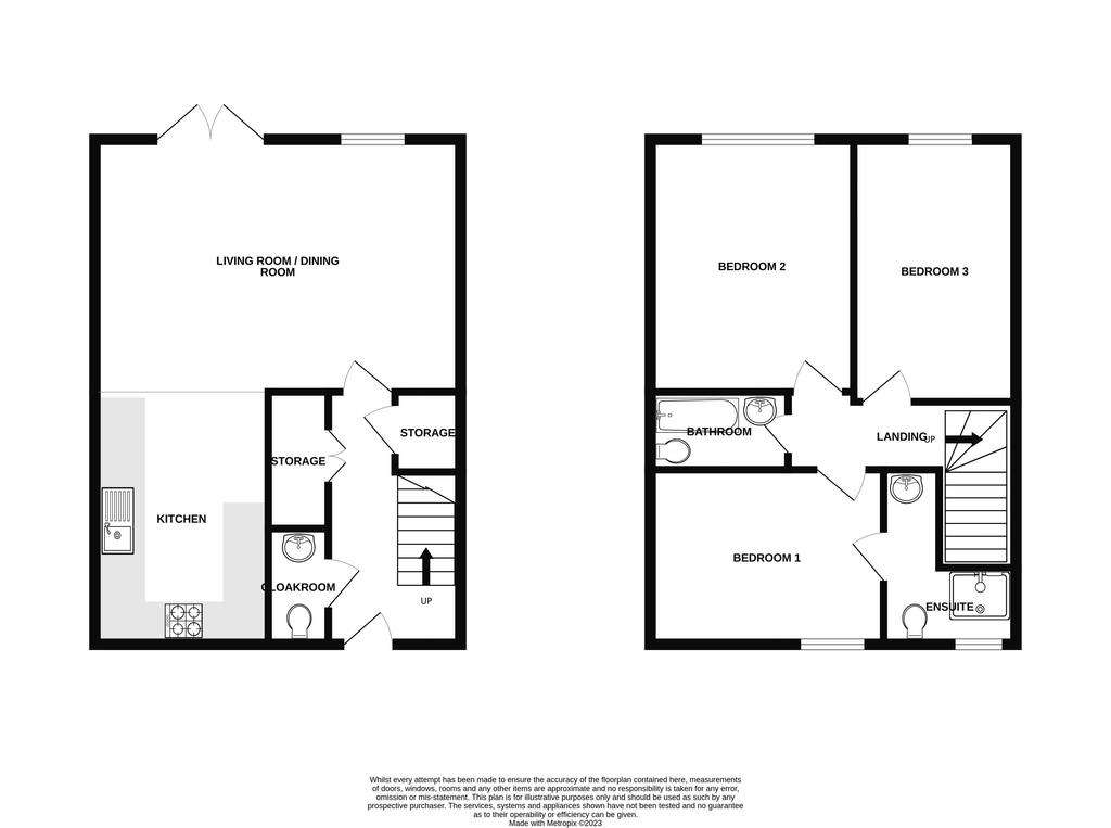 3 bedroom barn for sale - floorplan