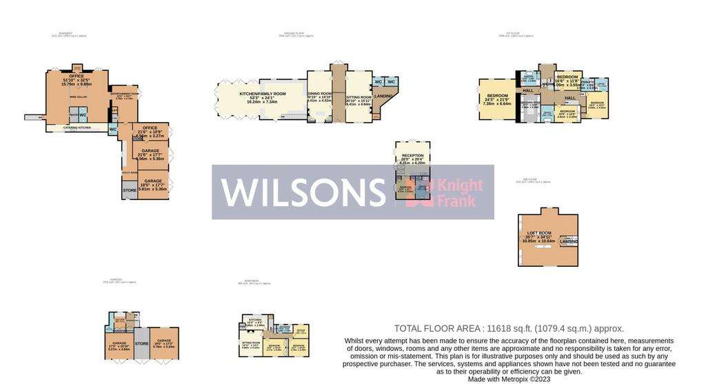 7 bedroom manor house for sale - floorplan