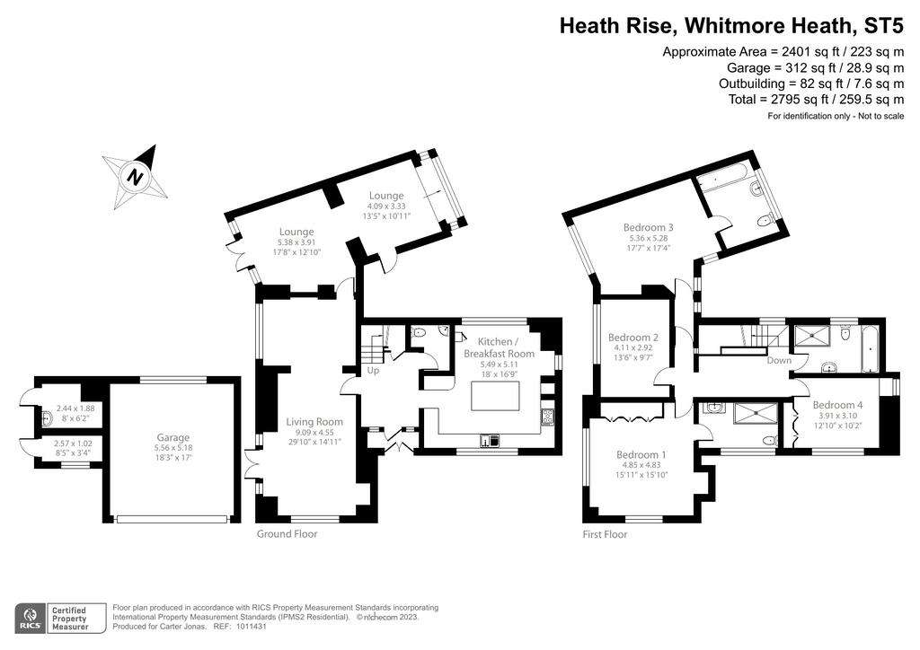 4 bedroom detached house to rent - floorplan