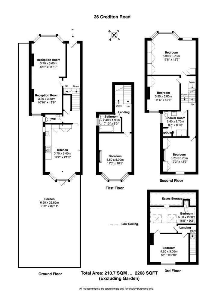 6 bedroom semi-detached house to rent - floorplan