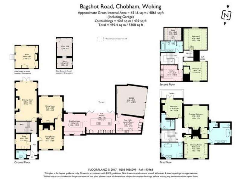 4 bedroom manor house to rent - floorplan