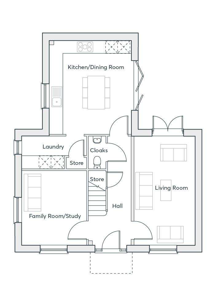 4 bedroom detached house for sale - floorplan