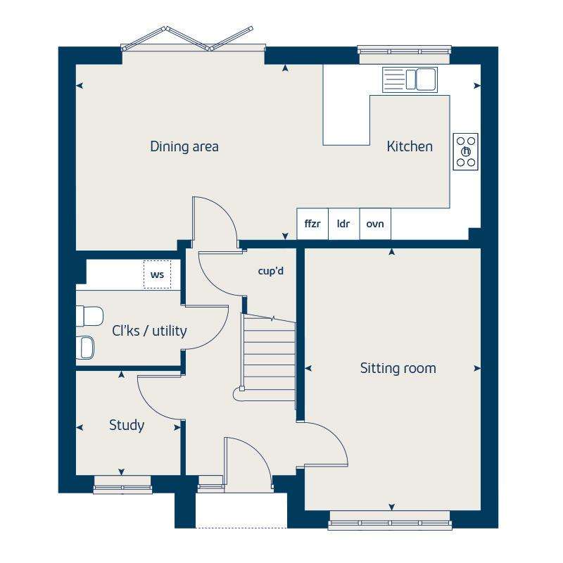 4 bedroom detached house for sale - floorplan