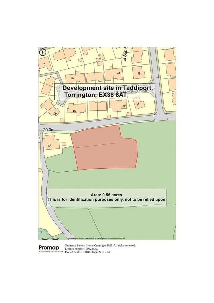 Land for sale - floorplan