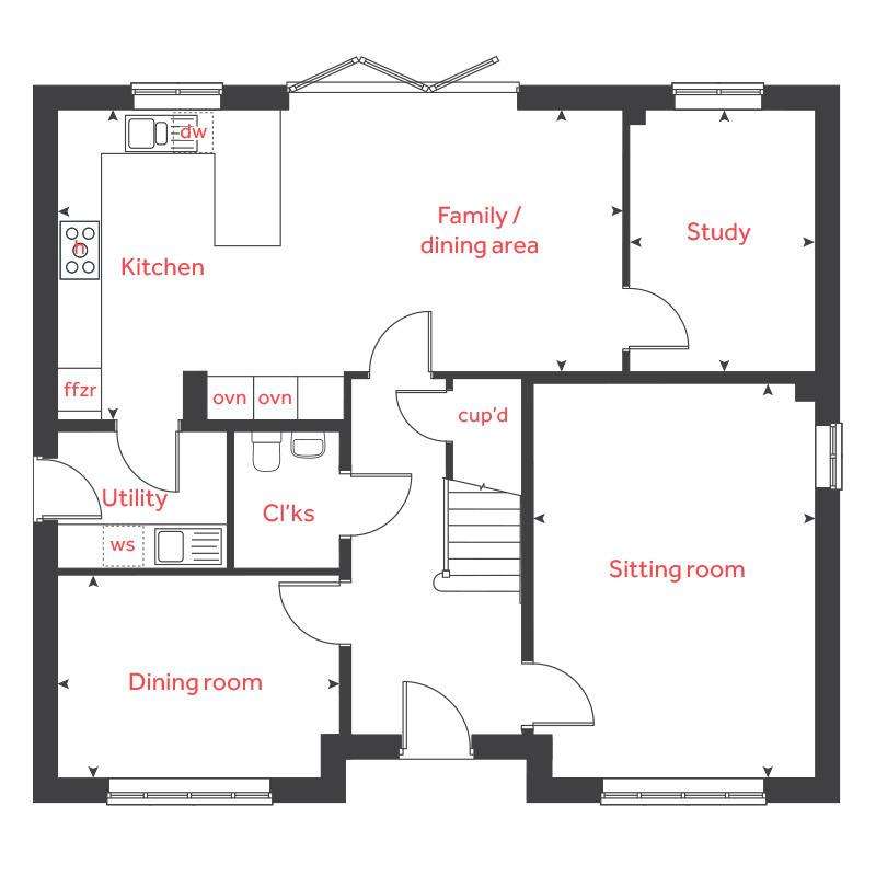 5 bedroom detached house for sale - floorplan