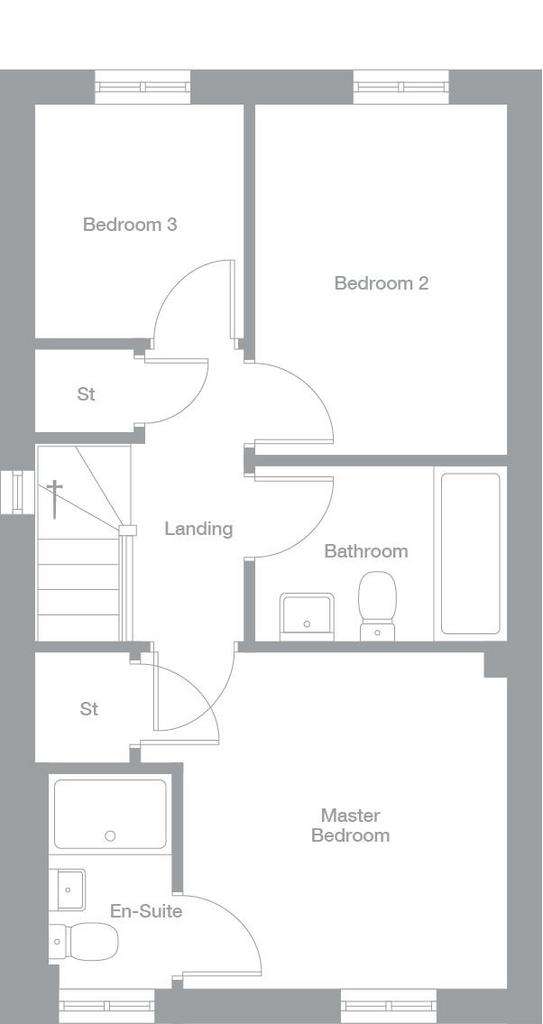3 bedroom mews house for sale - floorplan