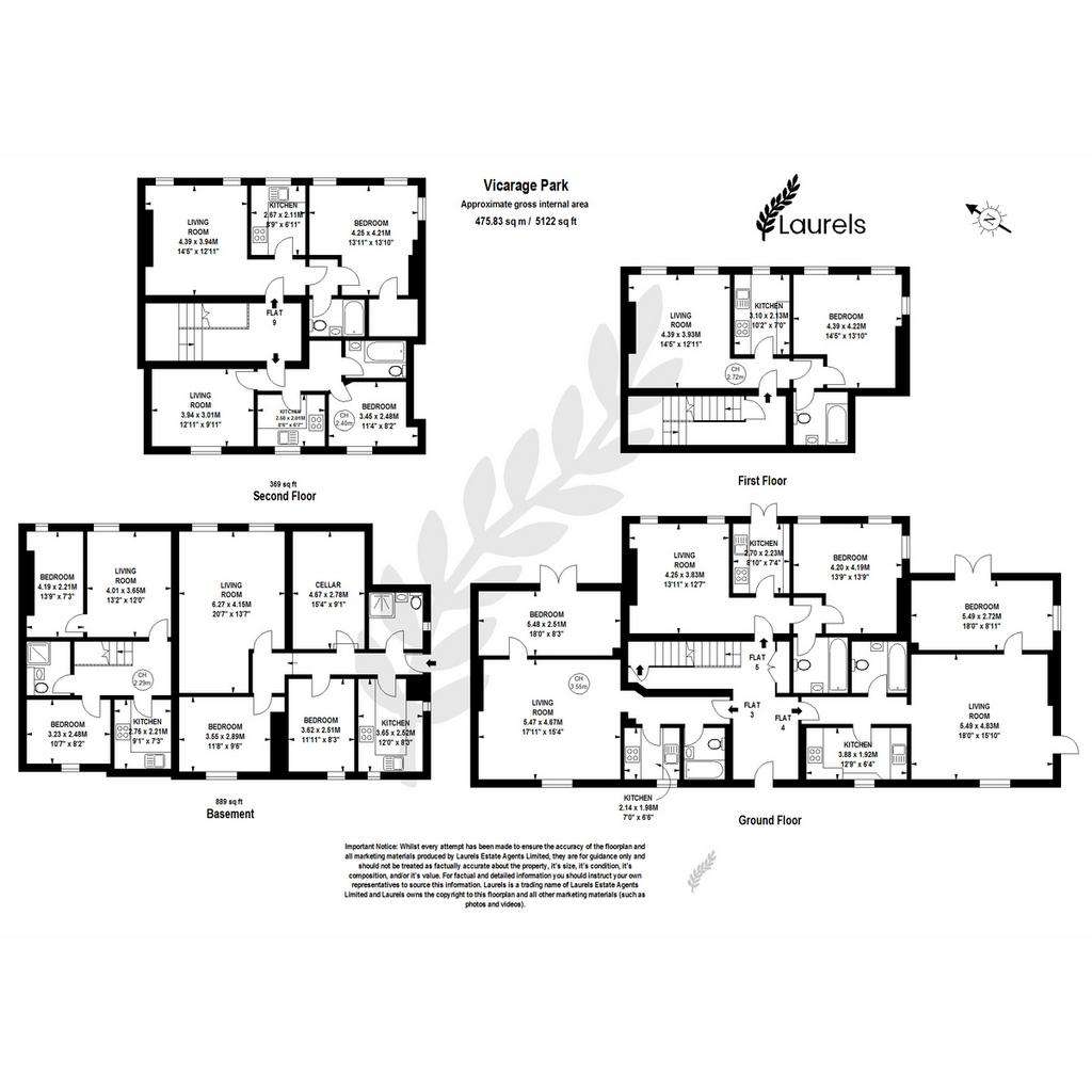 8 bedroom block of apartments for sale - floorplan
