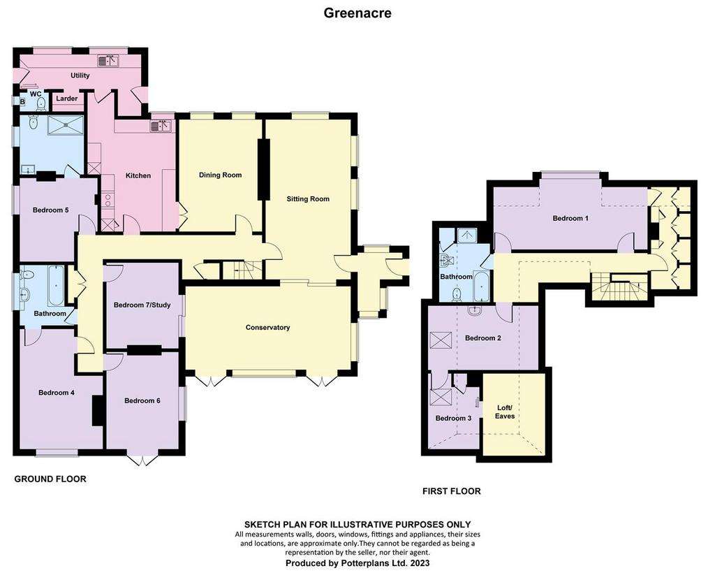 7 bedroom detached house for sale - floorplan