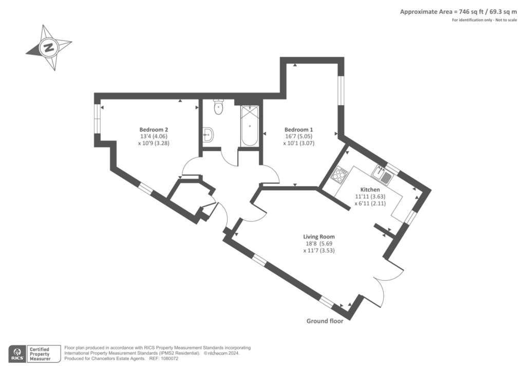 2 bedroom maisonette for sale - floorplan