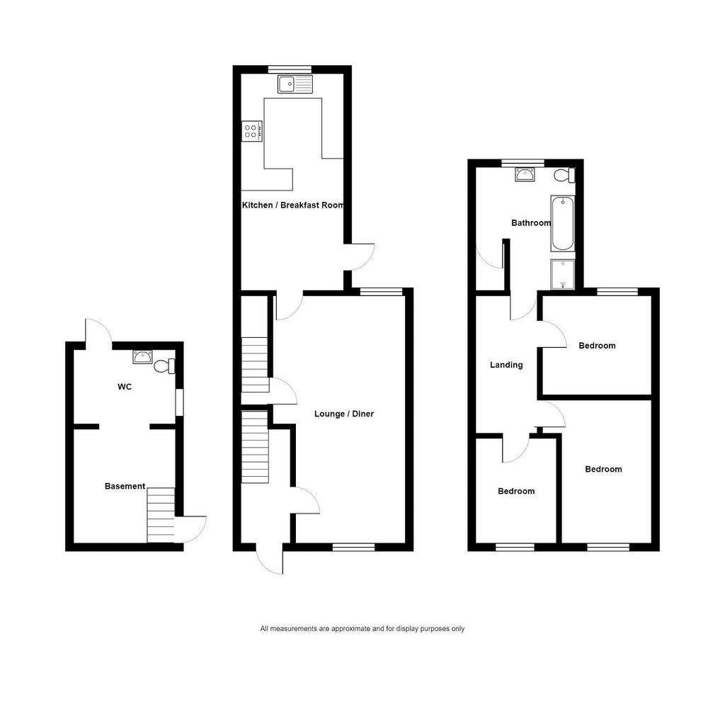 3 bedroom semi-detached house for sale - floorplan