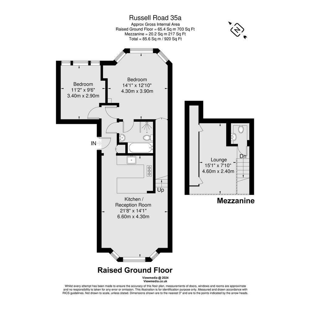 2 bedroom flat for sale - floorplan