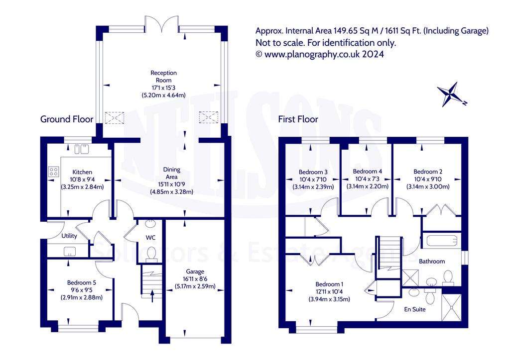 5 bedroom detached villa for sale - floorplan