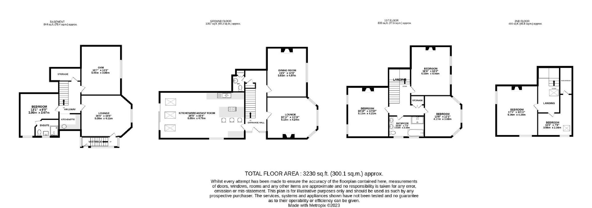 6 bedroom semi-detached house for sale - floorplan