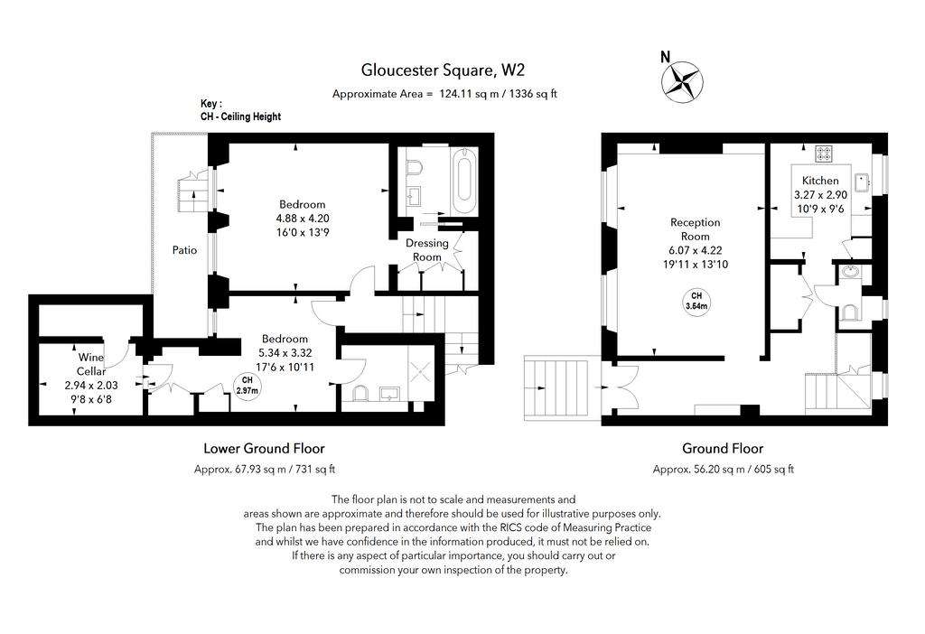 2 bedroom flat to rent - floorplan