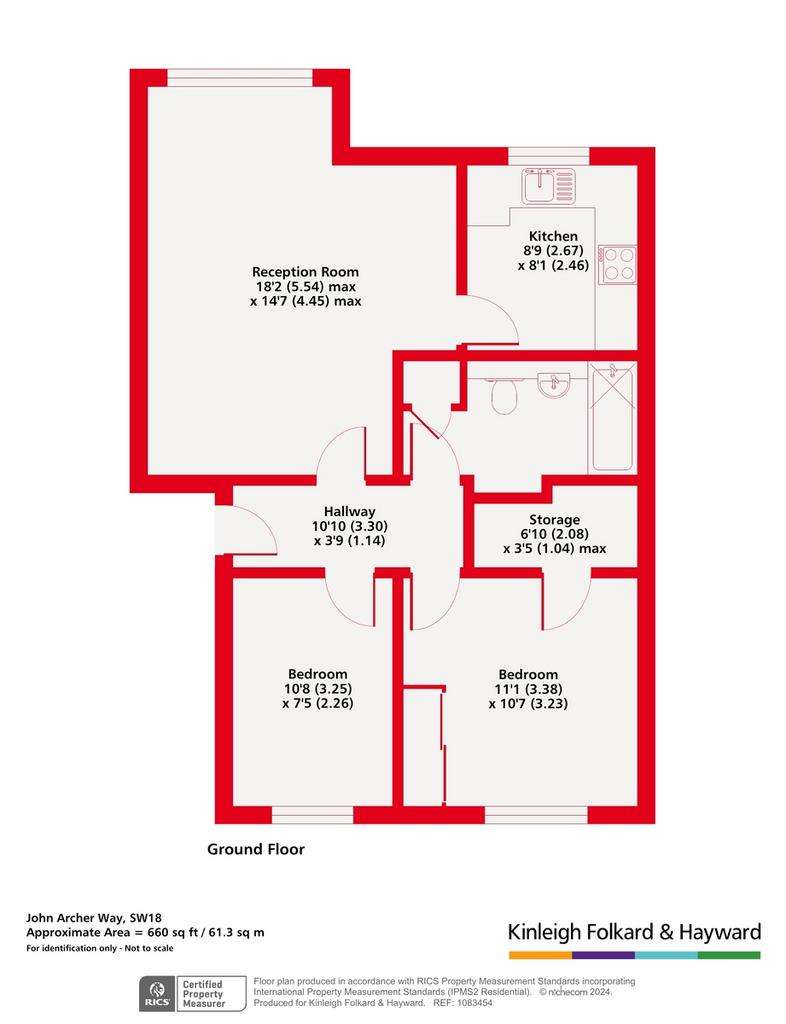 2 bedroom flat for sale - floorplan