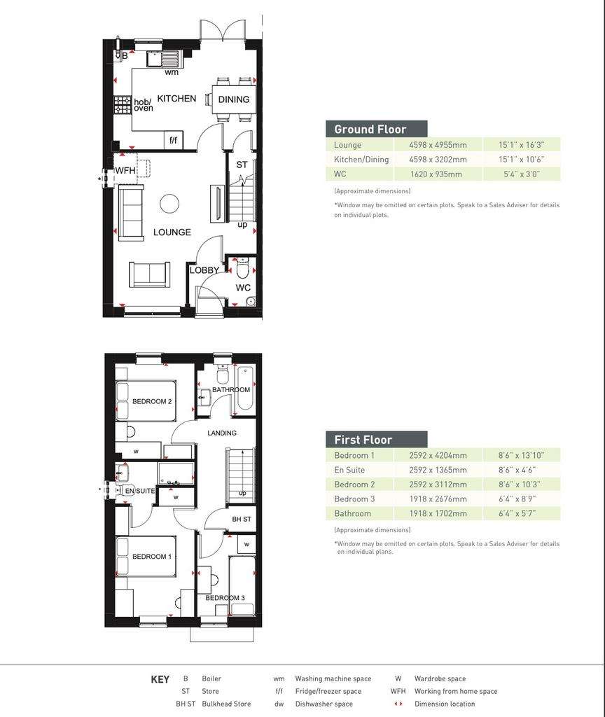 3 bedroom end of terrace house for sale - floorplan