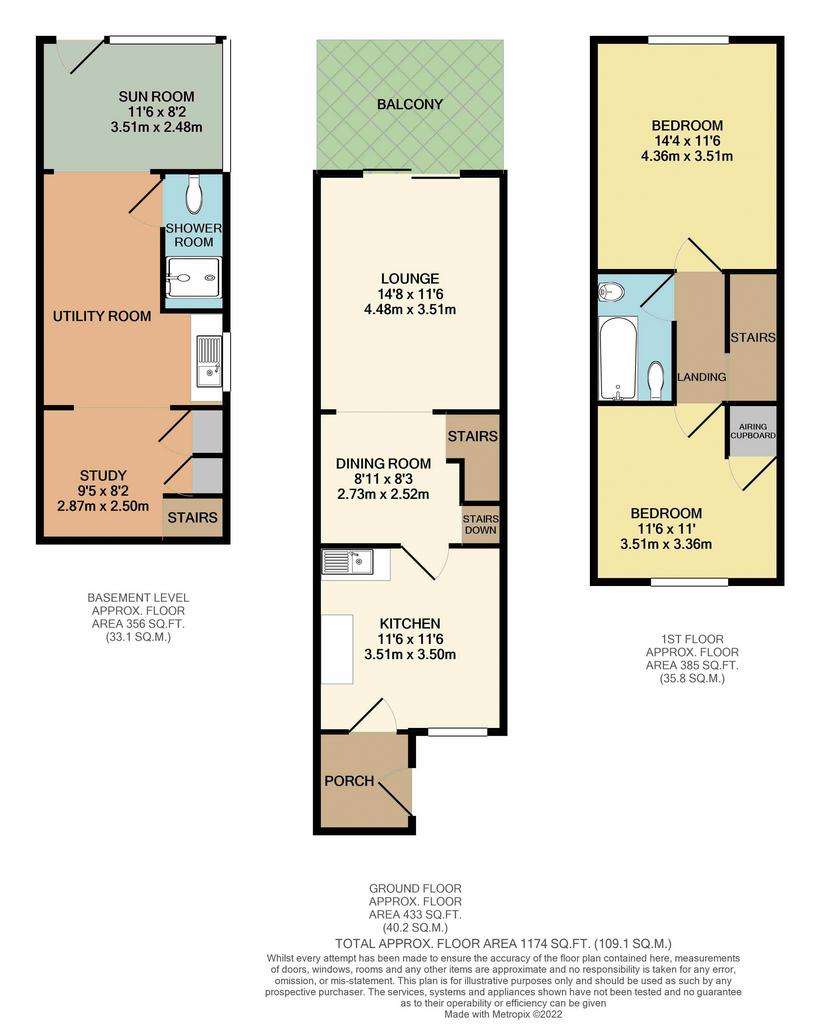 2 bedroom cottage for sale - floorplan