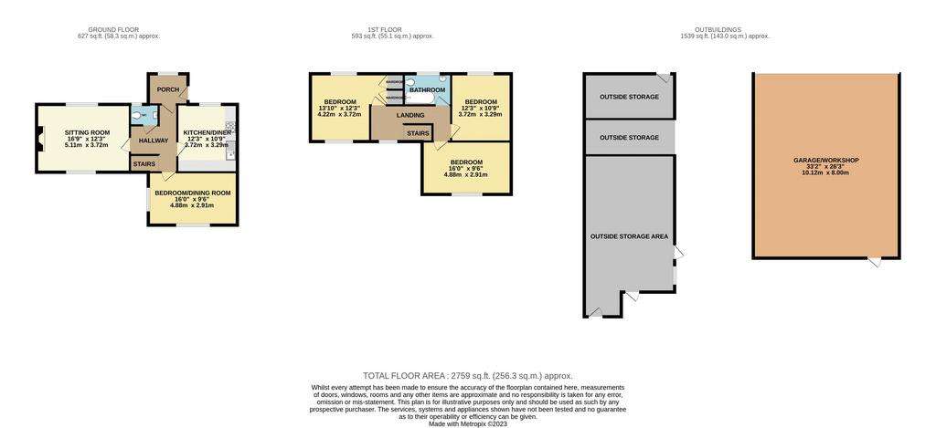 3 bedroom detached house for sale - floorplan