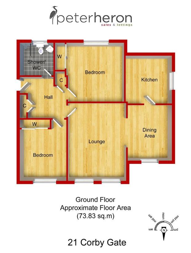 2 bedroom flat for sale - floorplan