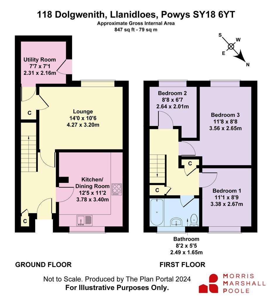 3 bedroom end of terrace house for sale - floorplan