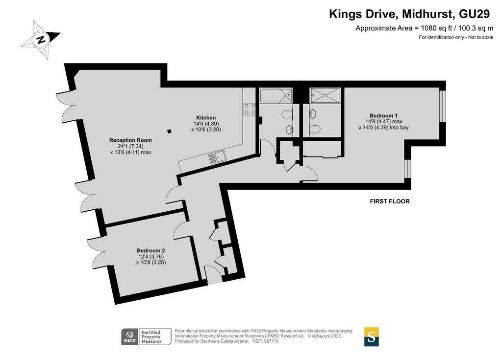 2 bedroom flat to rent - floorplan