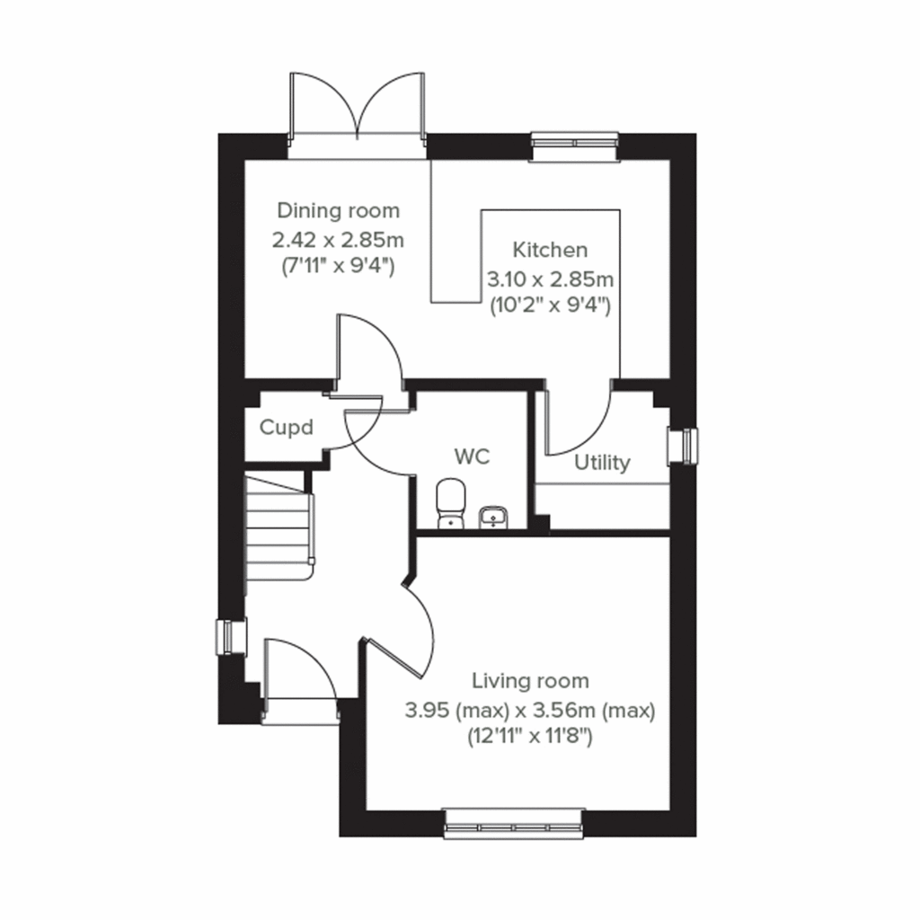 3 bedroom detached house for sale - floorplan