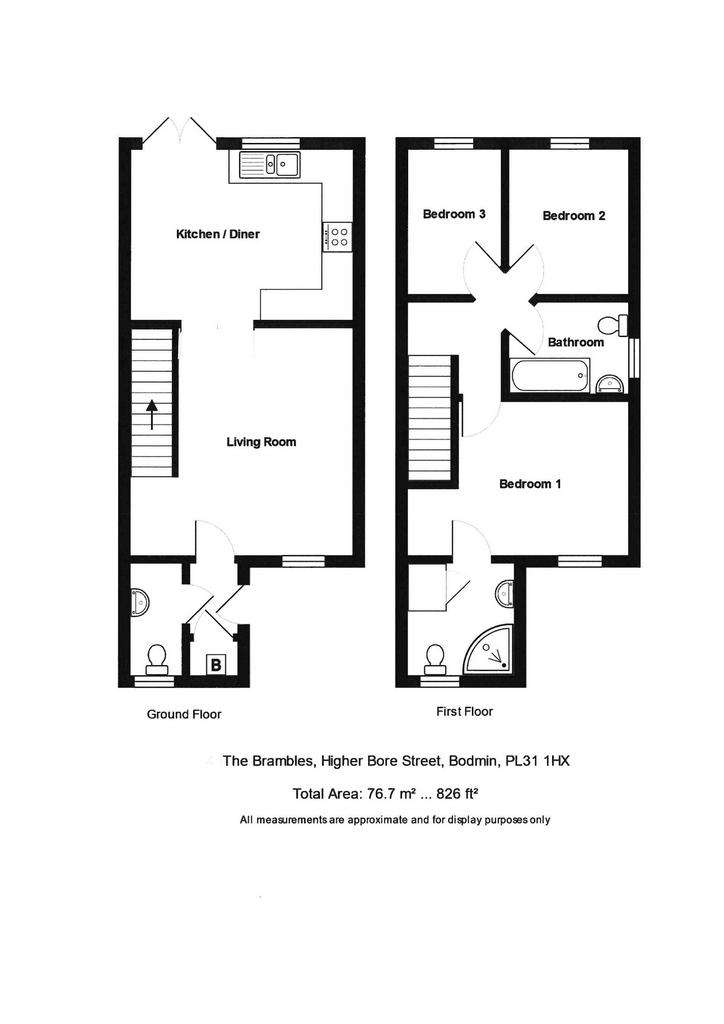 3 bedroom semi-detached house for sale - floorplan