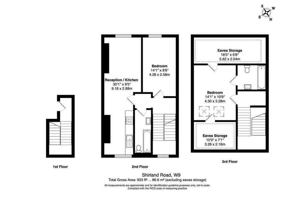 2 bedroom flat to rent - floorplan