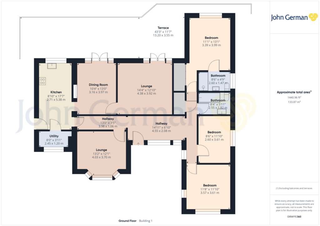 3 bedroom detached bungalow for sale - floorplan