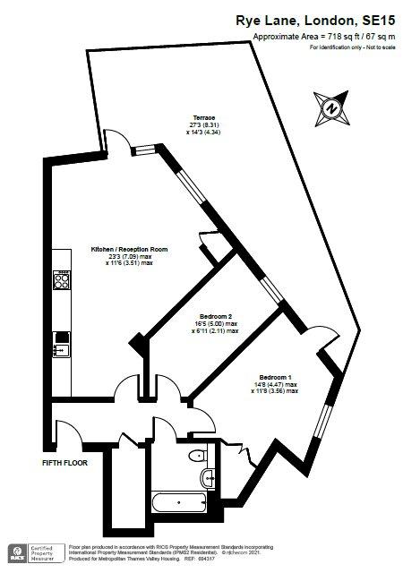 2 bedroom flat for sale - floorplan