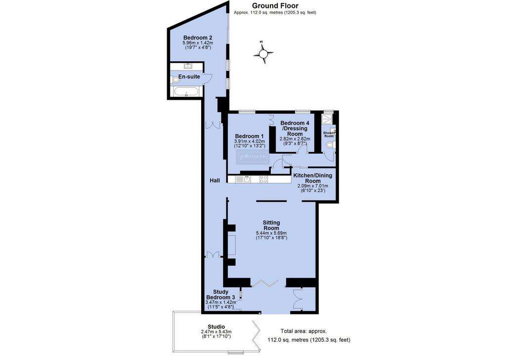 4 bedroom ground floor flat for sale - floorplan